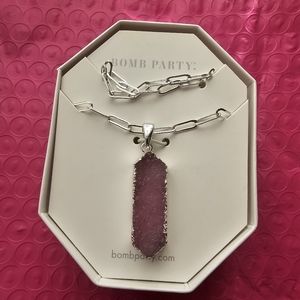 Gypsy Romance druzy necklace